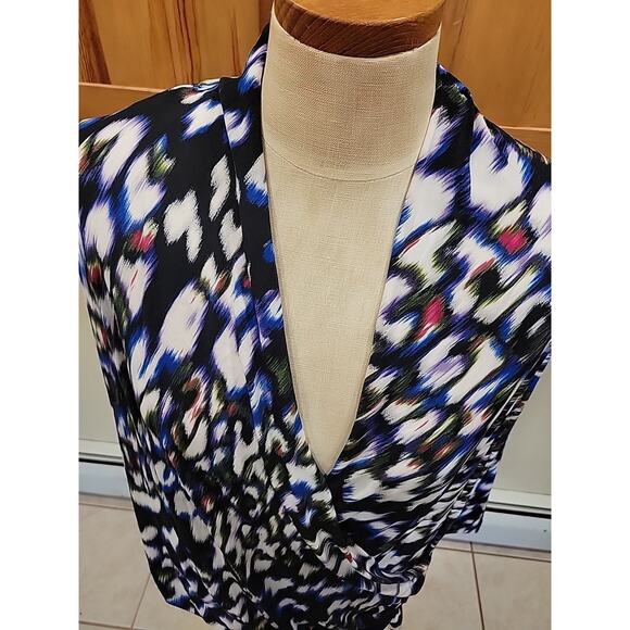 New Vince Camuto Long Sleeve Blouse Multi Color Shirt Plus Size 3x - Picture 5 of 10